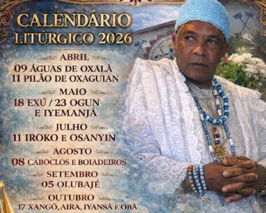 Calendário de festas 2026
